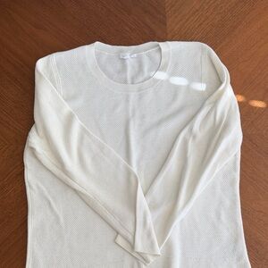 GAP Women's Cotton Cream Crewneck Sweater